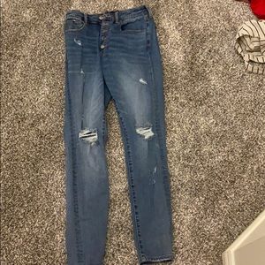 NEVER WORN super high rise aero jeans